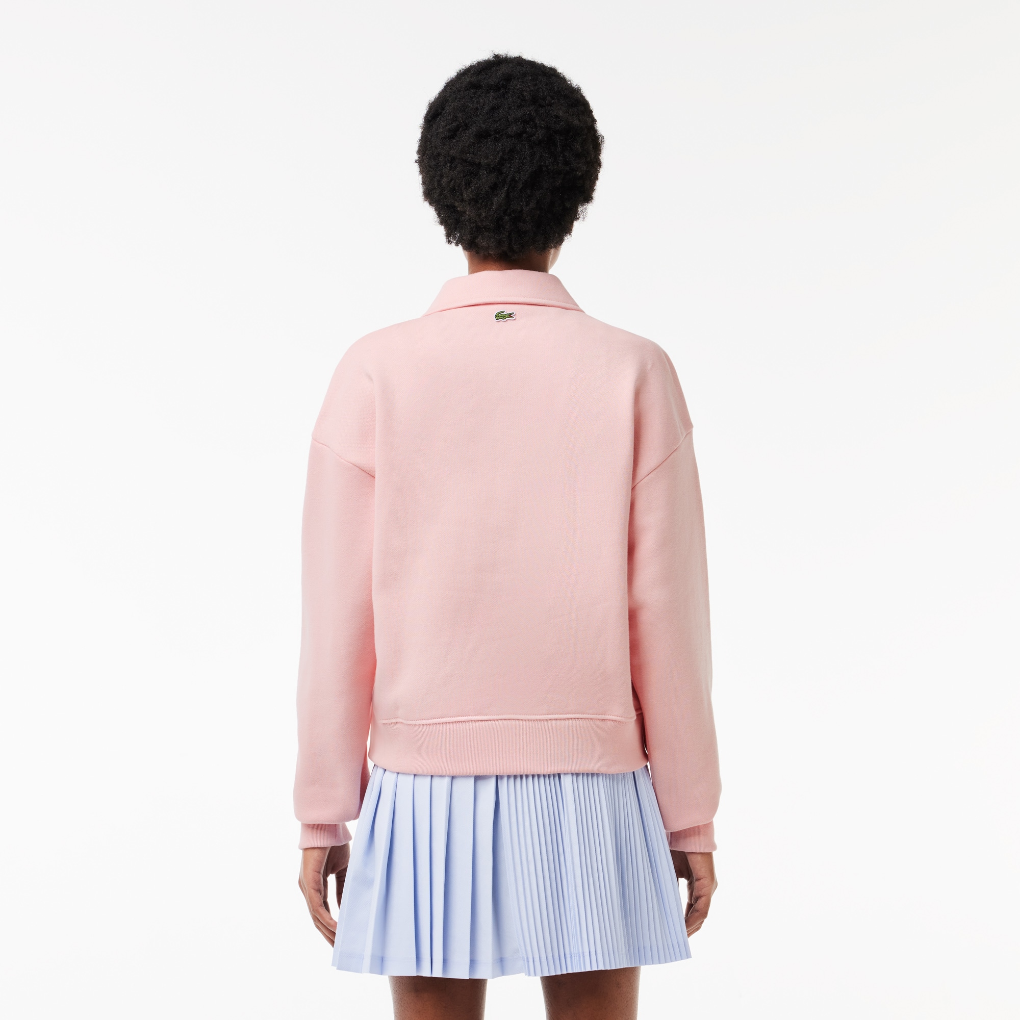 Polo Collar Lacoste Embroidered Sweatshirt image number 2