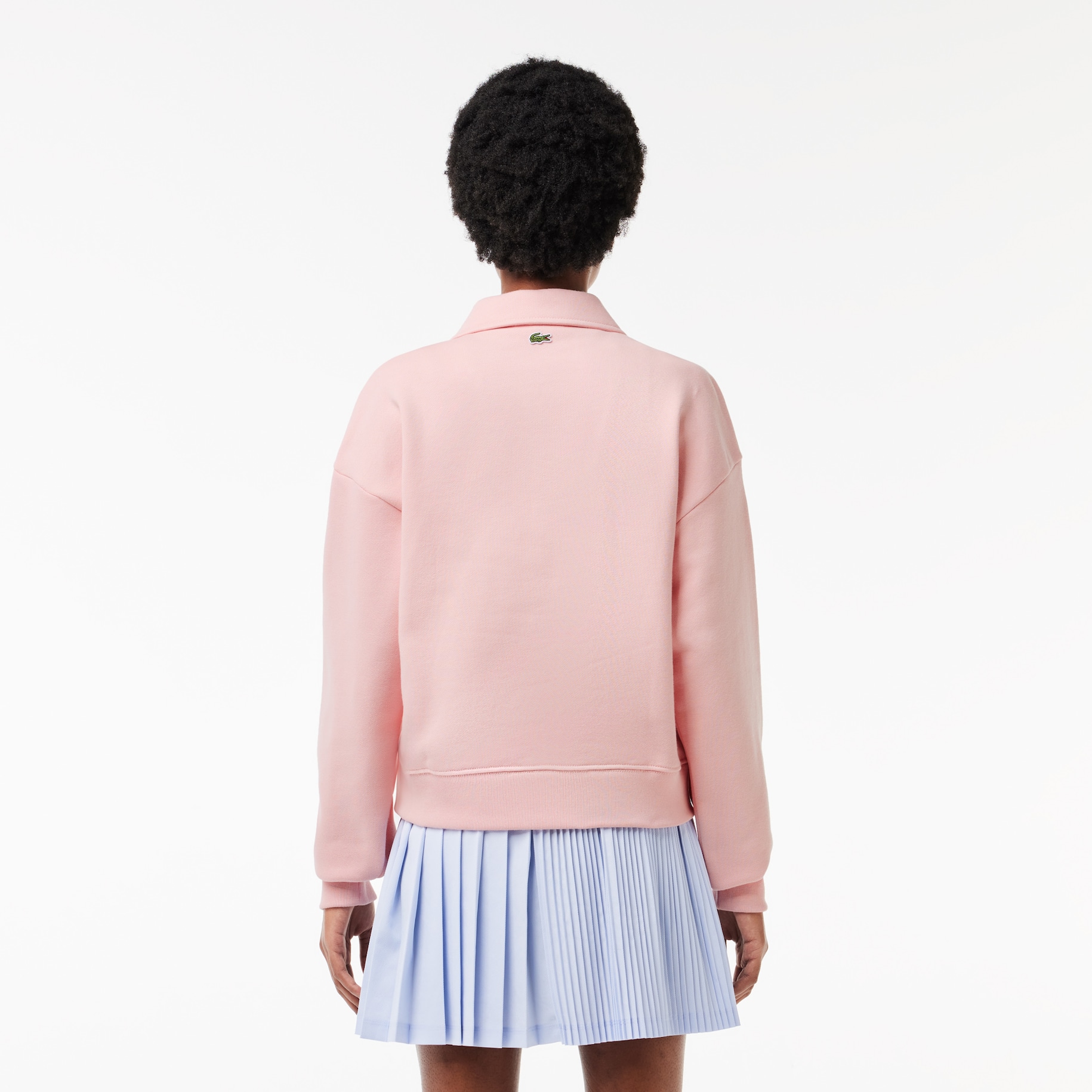 Polo Collar Lacoste Embroidered Sweatshirt image number 2
