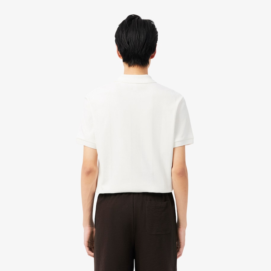 Classic Fit Ribbed Knit Polo Shirt image number 2