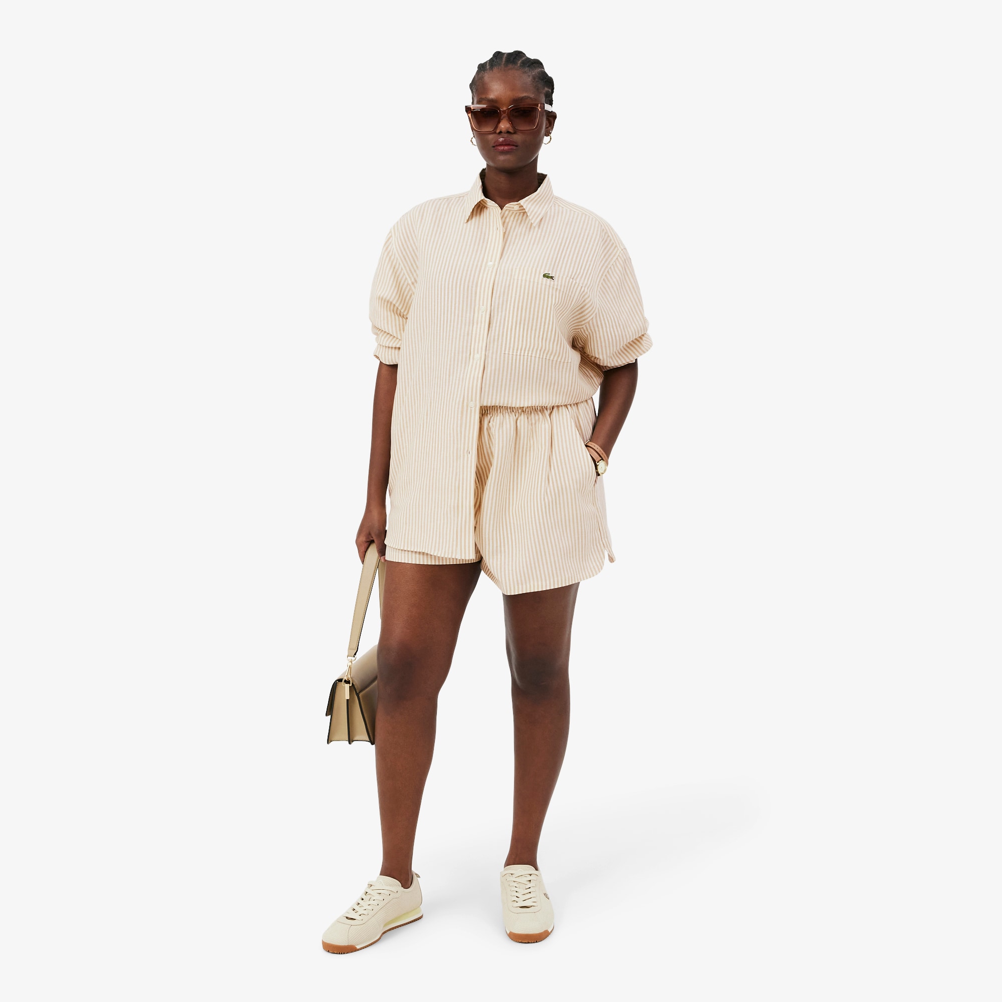 Oversized Linen Blend Shirt image number 8