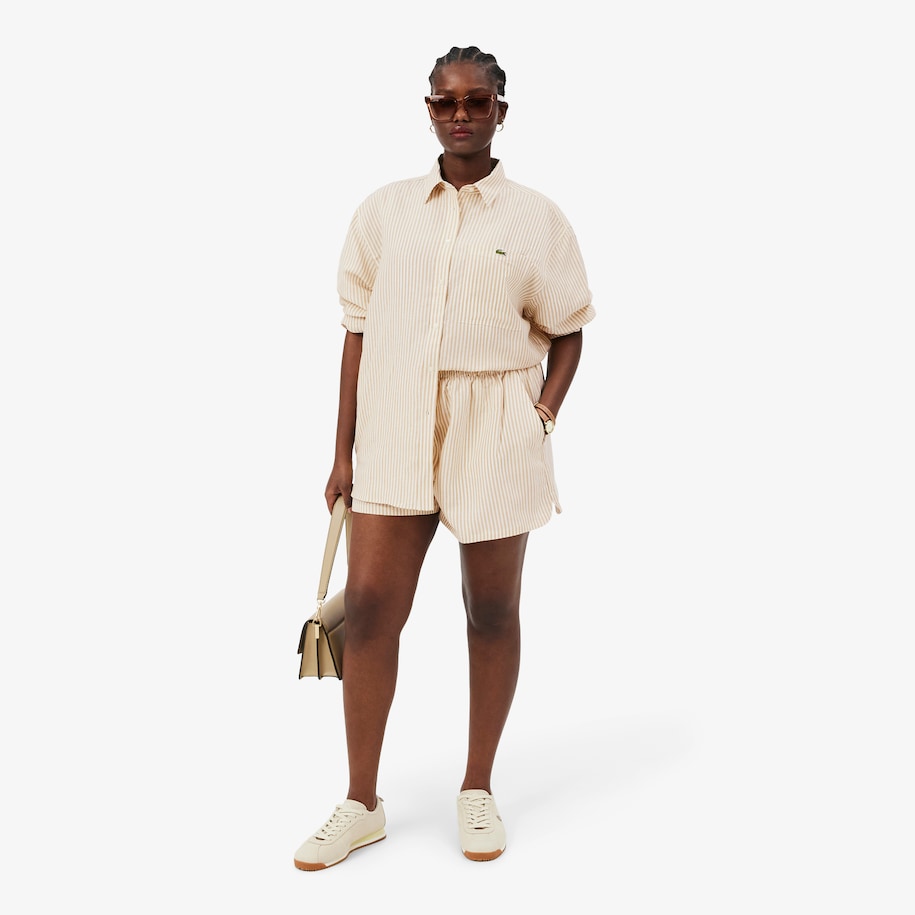 Oversized Linen Blend Shirt image number 8