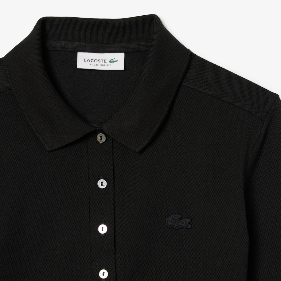 Women&rsquo;s Slim fit Stretch Piqu&eacute; Lacoste Polo Shirt image number 4
