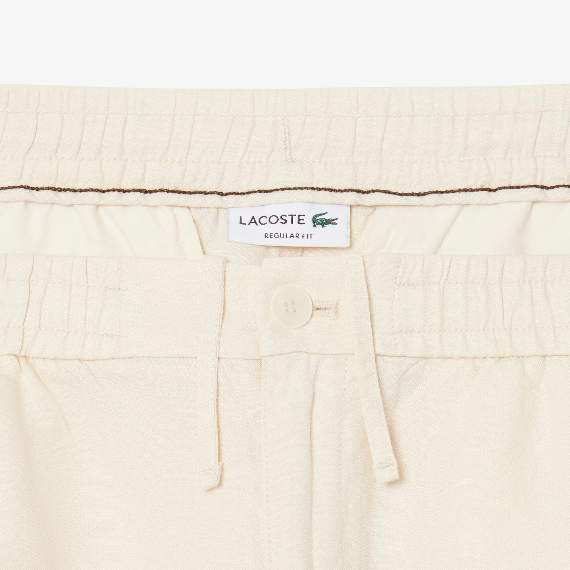 Regular Fit Linen Blend Twill Shorts image number 5