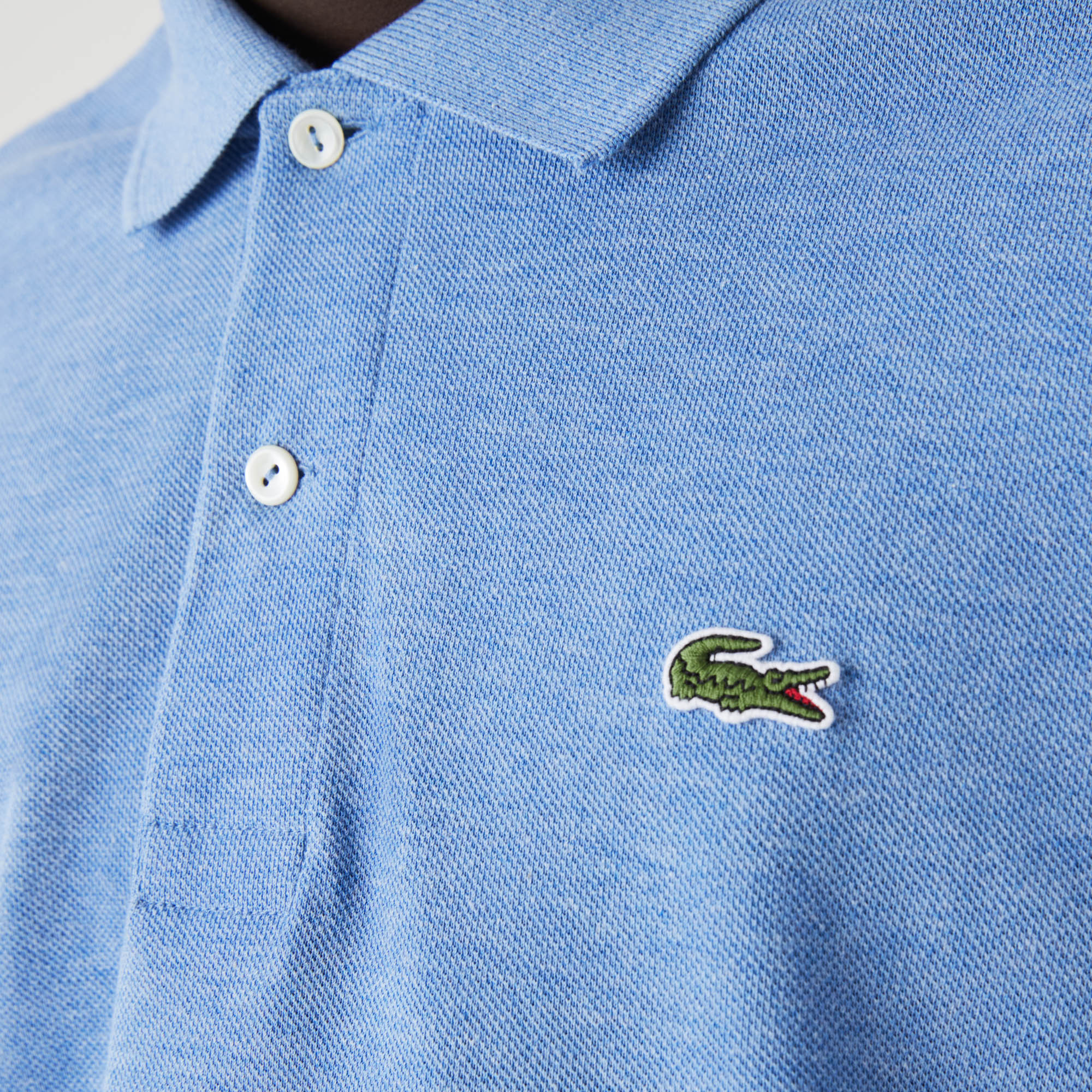 lacoste light blue polo