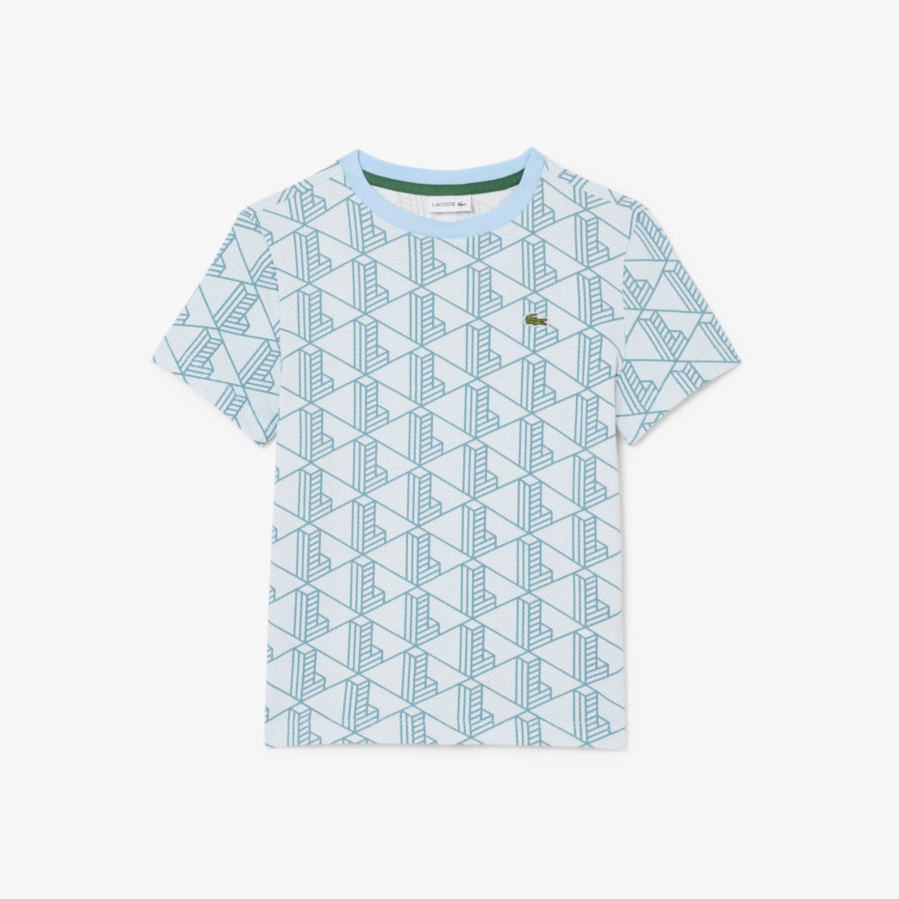 Monogram Print Cotton T-shirt image number 3