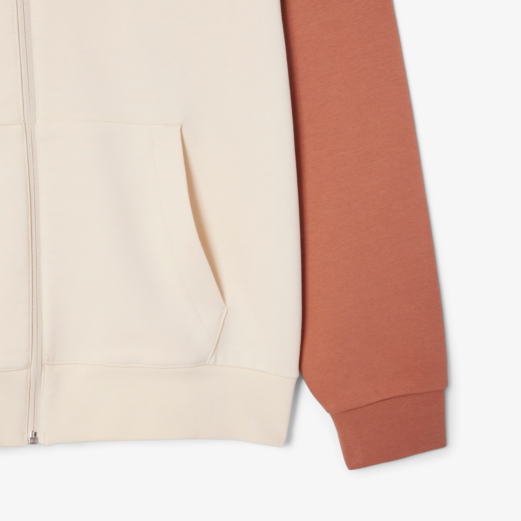Zipped Colour-Block Hoodie image number 5