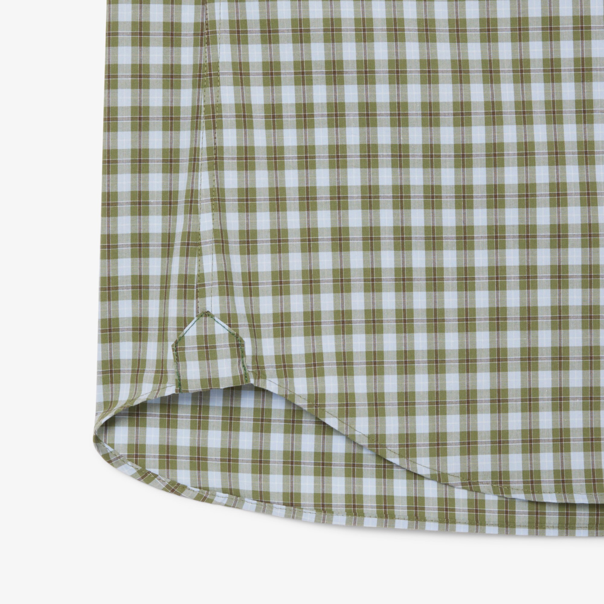 Short Sleeved Buttoned Collar Checked Shirt image number 5