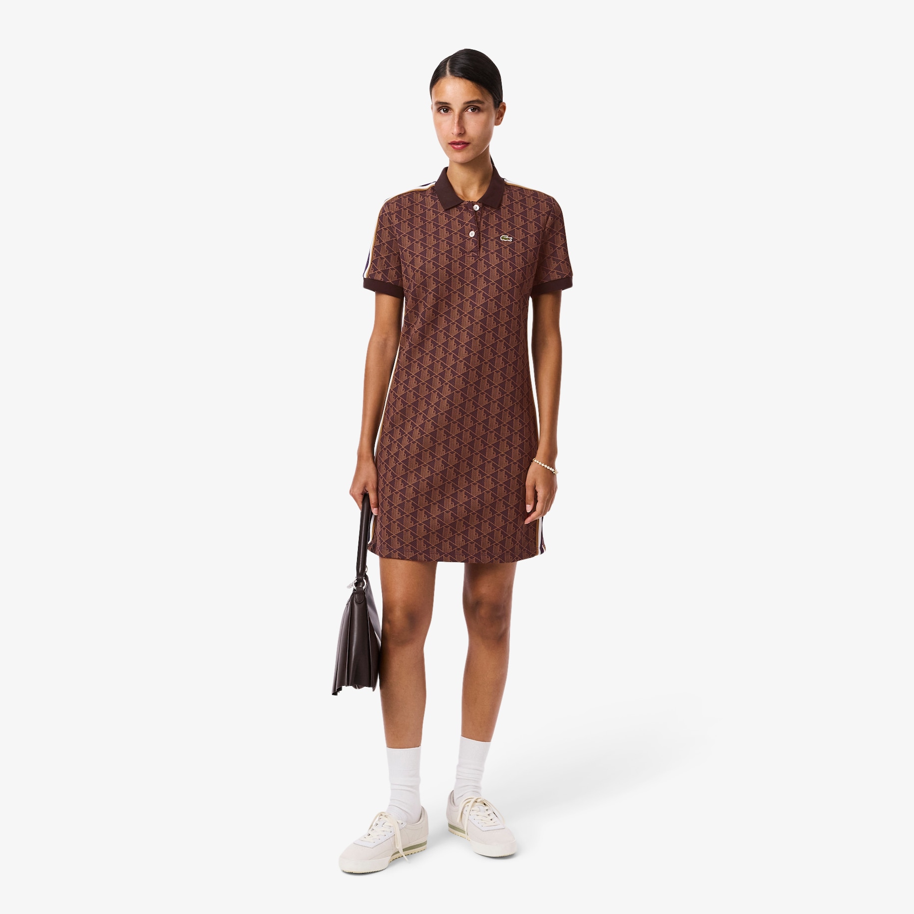 Slim Fit Monogram Polo Dress image number 0