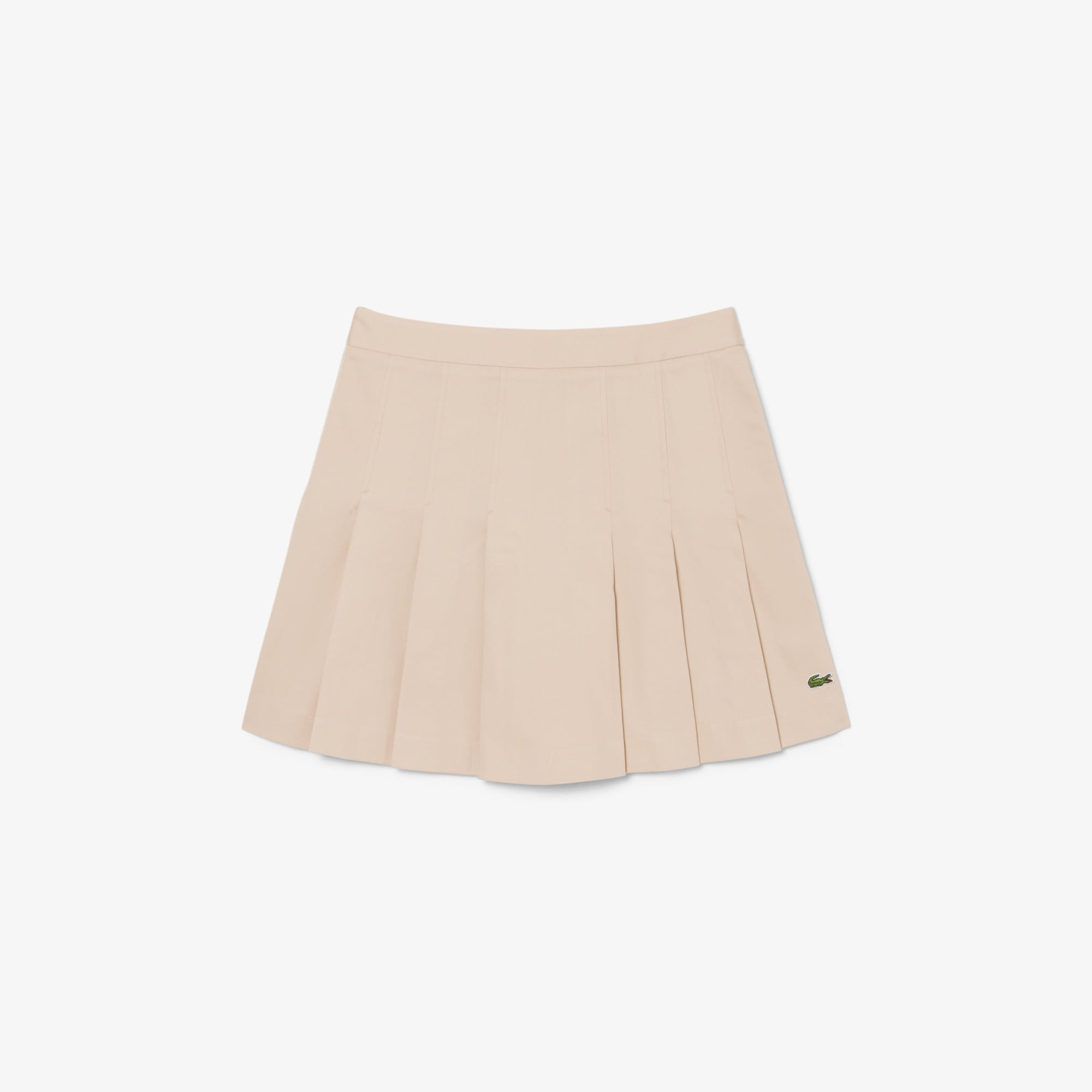 Short Stretch Cotton Pleated Skirt image number 3