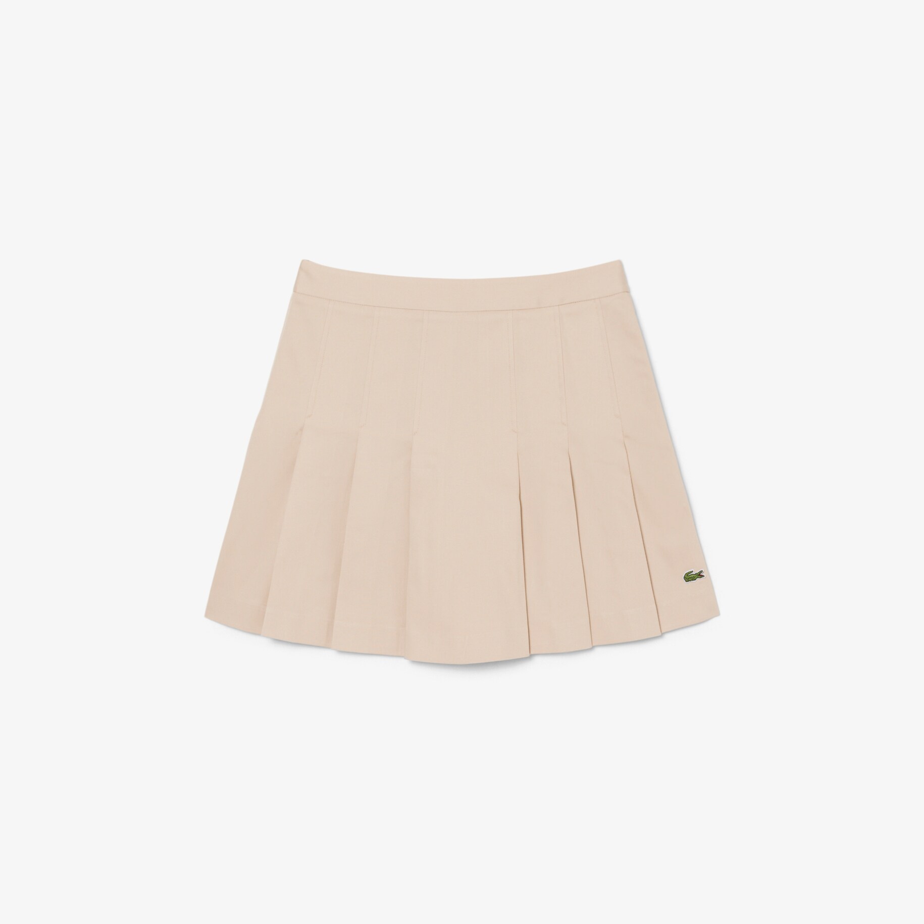 Short Stretch Cotton Pleated Skirt image number 3