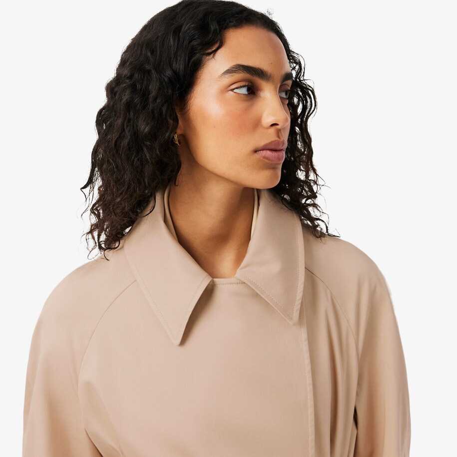 Oversized Water-Repellent Trench Coat image number 1