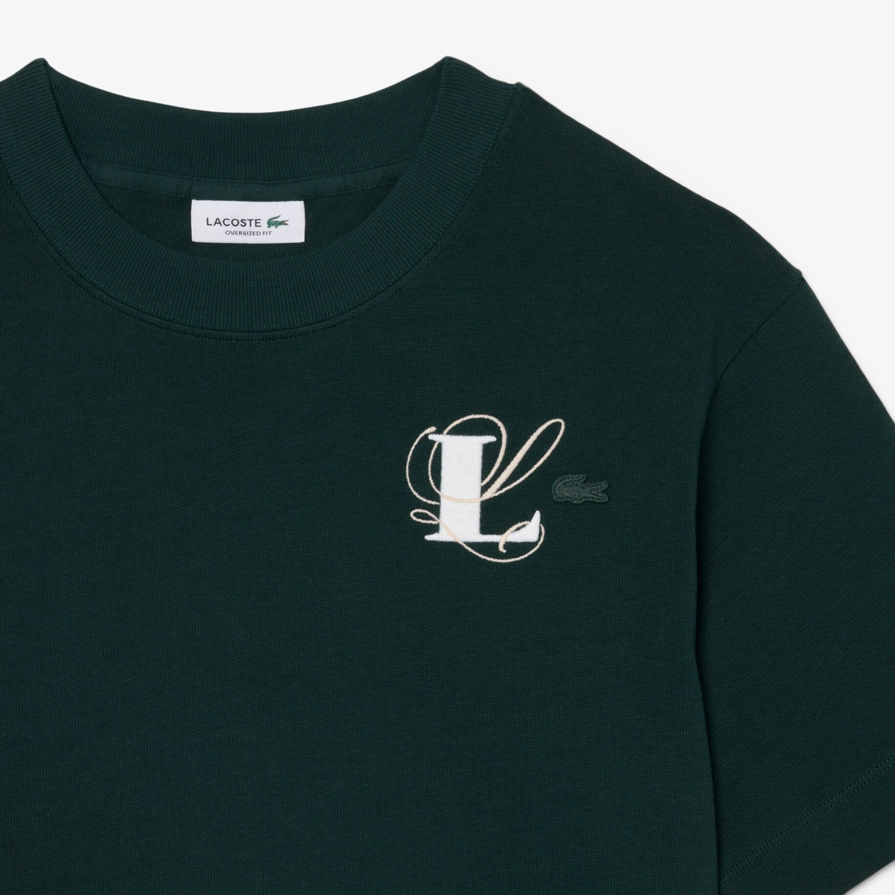 Oversized Embroidery Detail Jersey T-shirt image number 4