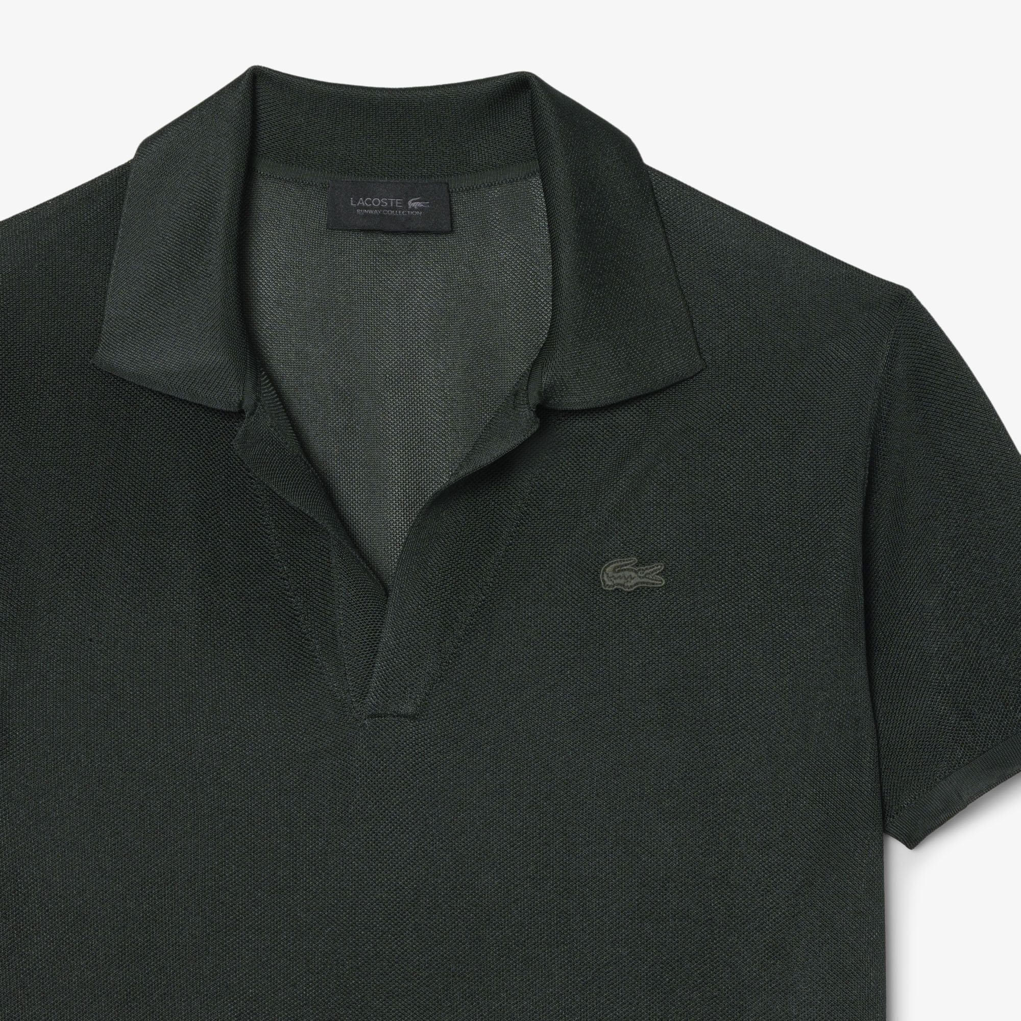 Runway Slim Fit Satin Piqu&eacute; Polo Shirt image number 5