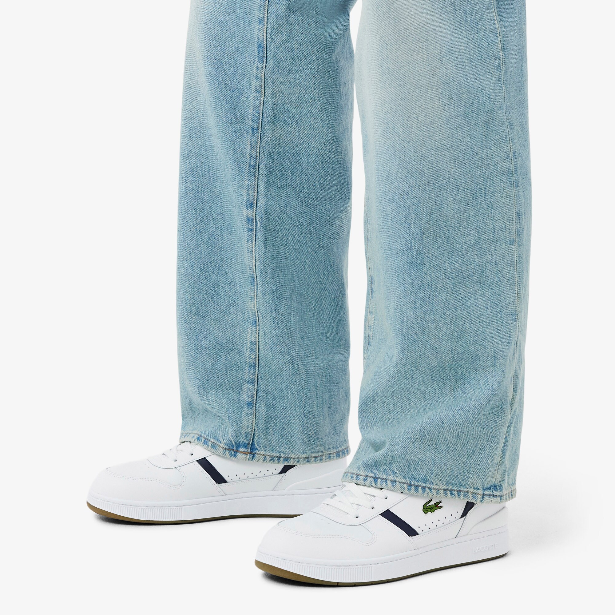 Men's T-Clip Set Leather Sneakers image number 7