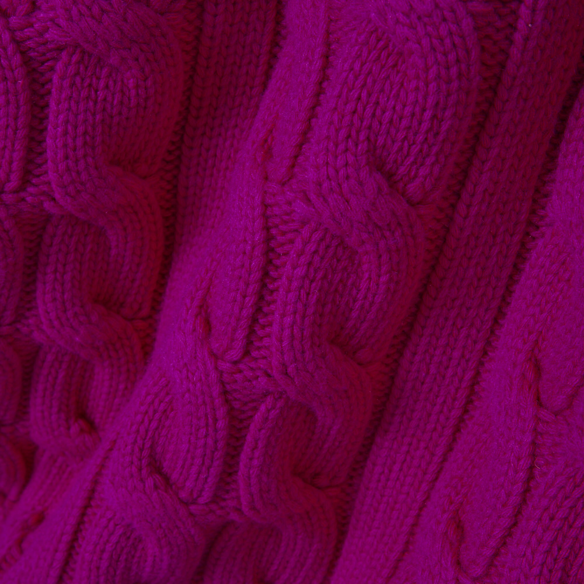 Runway Wool Polo Collar Cable Knit Sweater image number 7