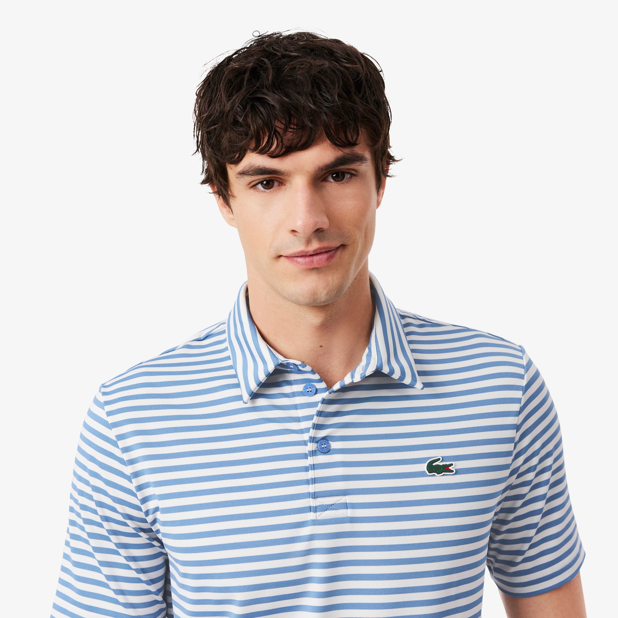 Regular Fit Ultra Dry Striped Golf Polo Shirt image number 1