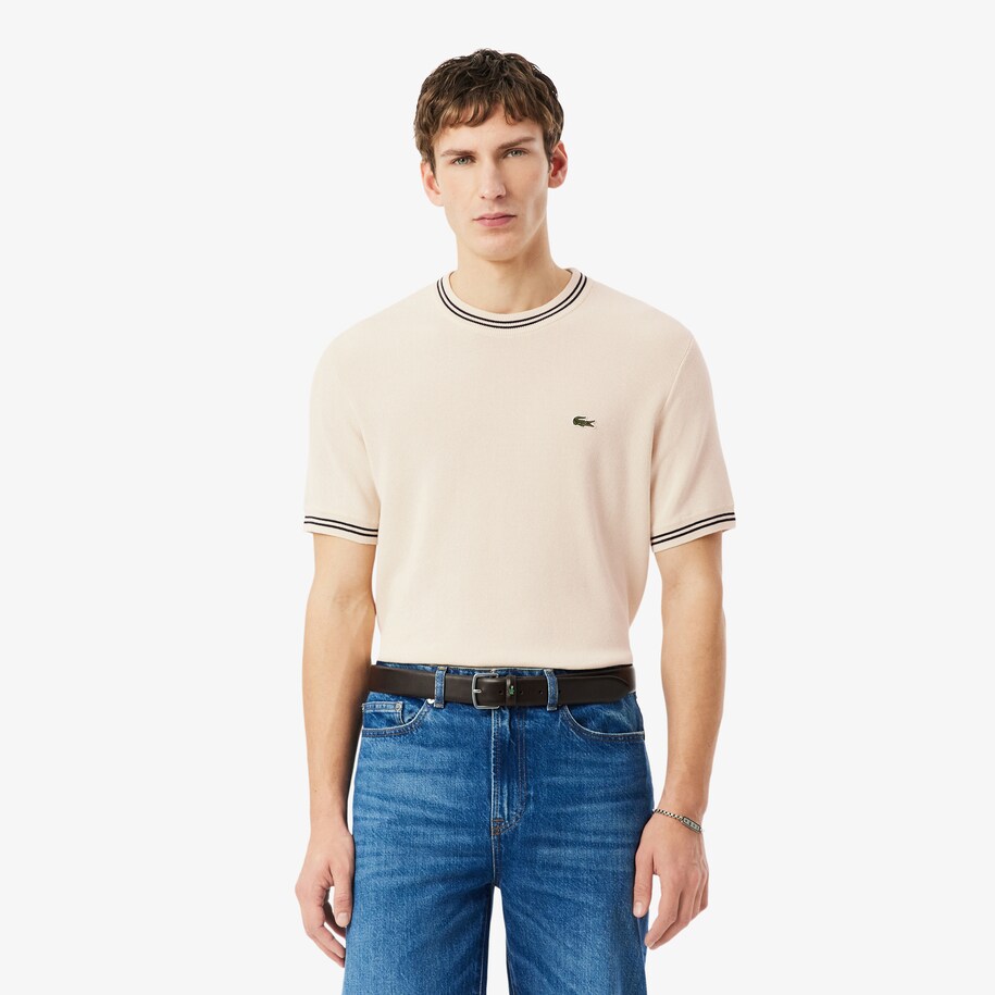 Classic Fit Stripe Detail Knit T-Shirt image number 0