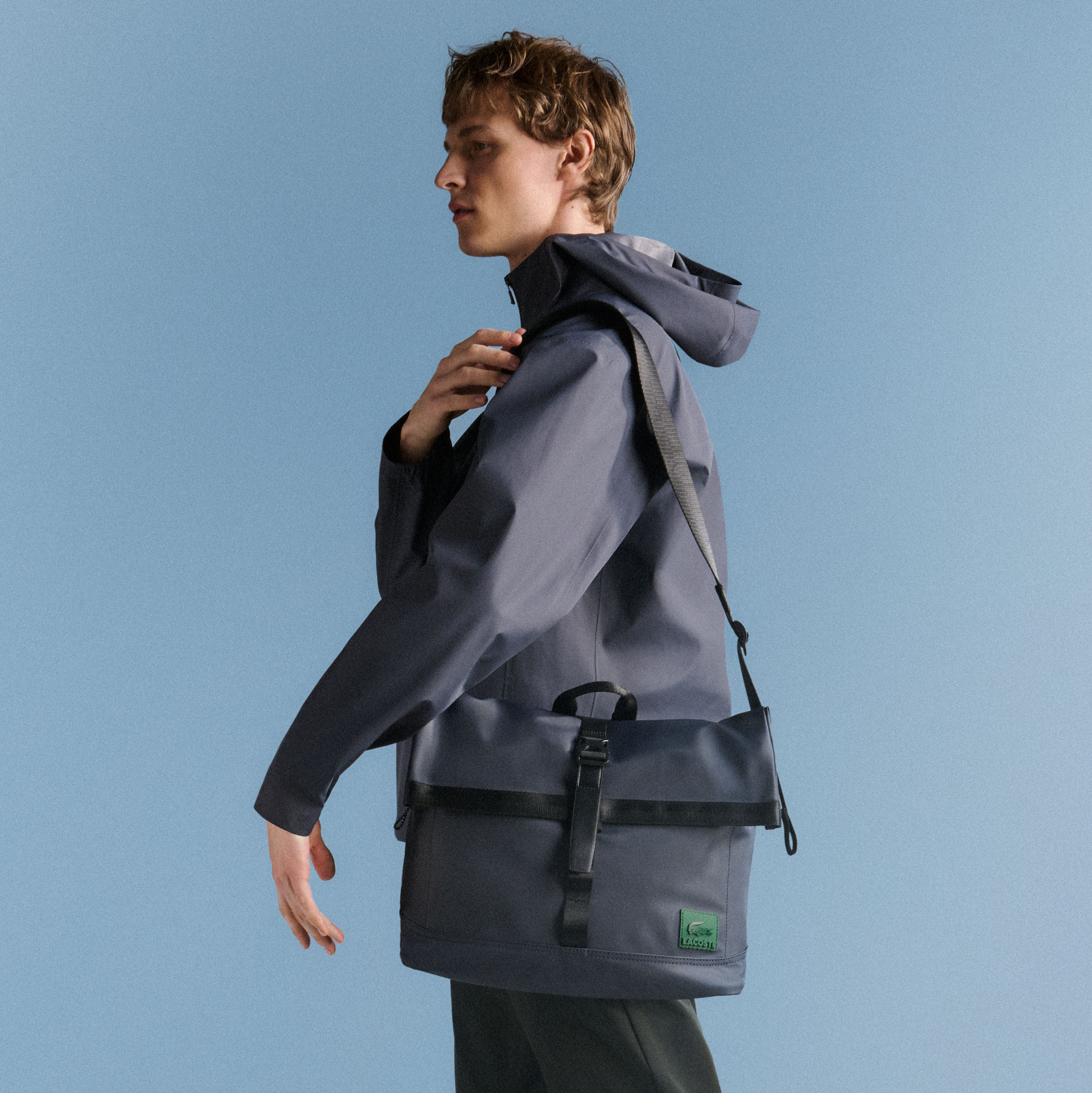 Large Lacoste in Motion Messenger Bag image number 5