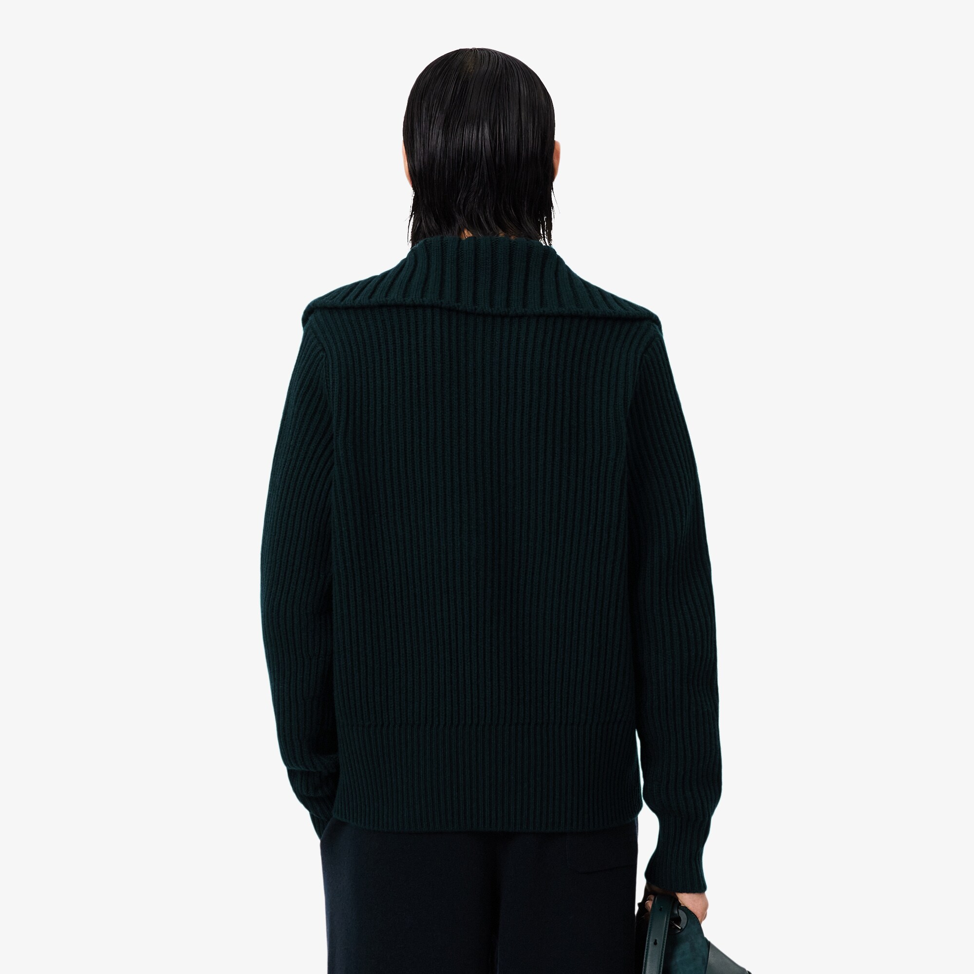 Runway Cable Neck Wool Sweater image number 2