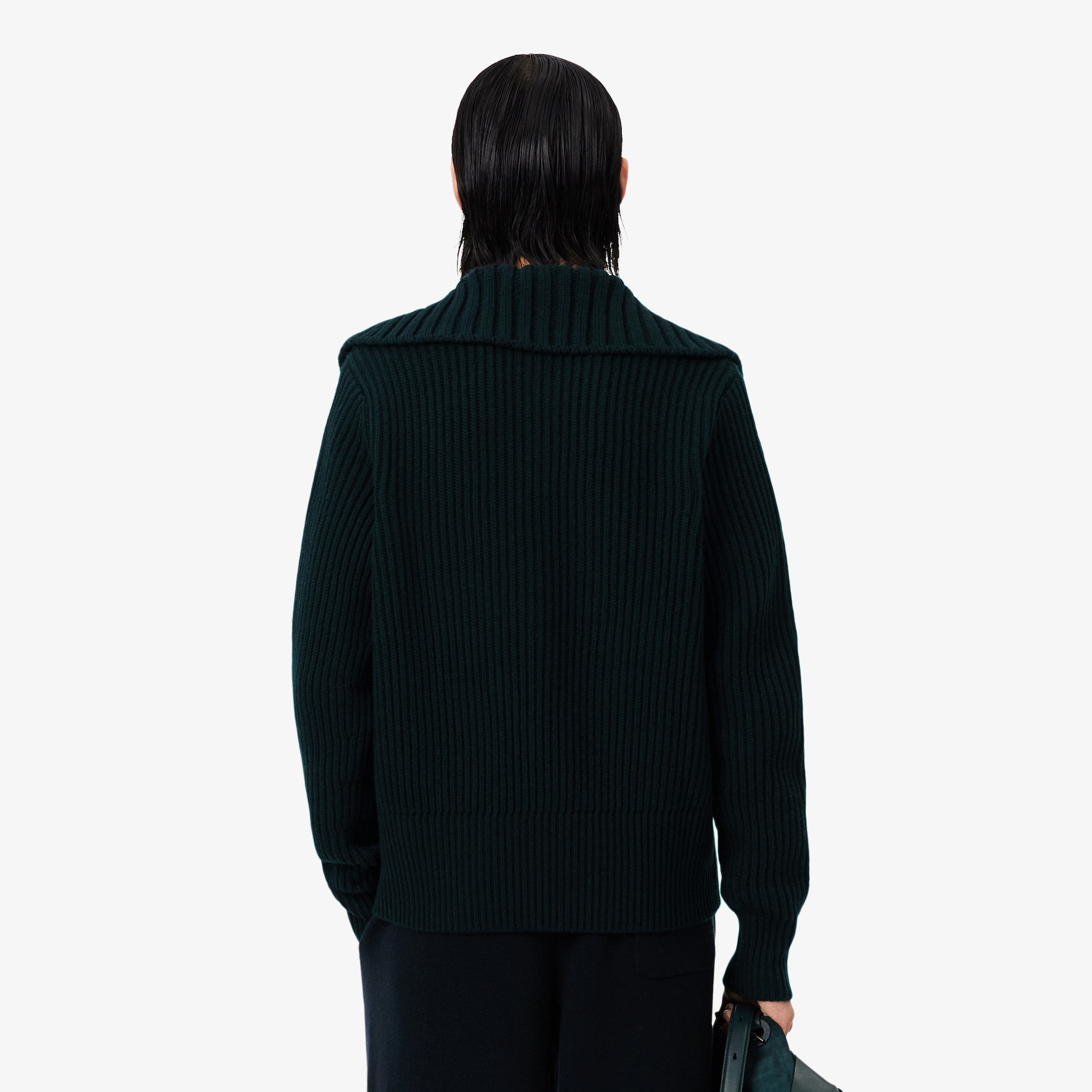 Runway Cable Neck Wool Sweater image number 2