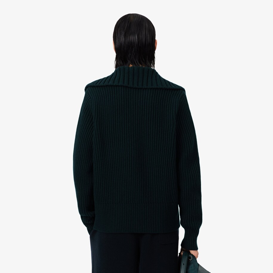 Runway Cable Neck Wool Sweater image number 2