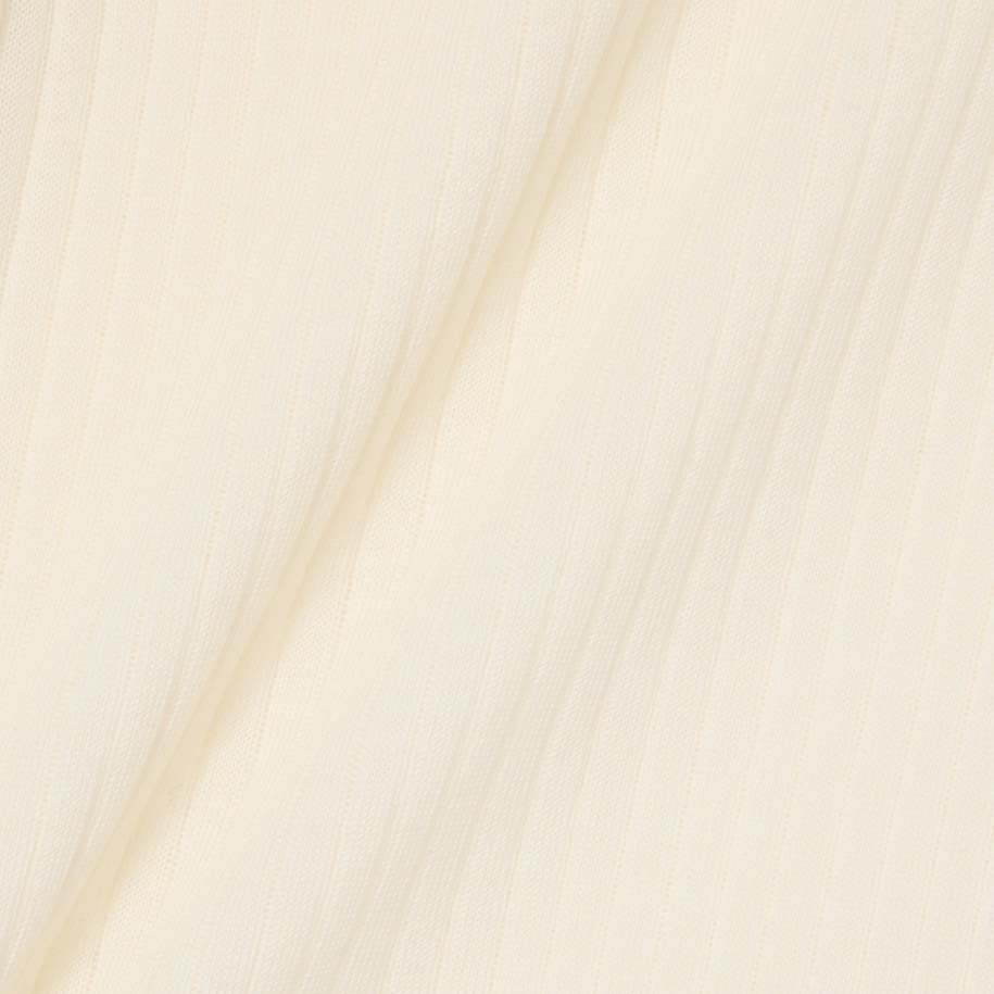 Short Sleeved Merino Wool Rib Knit Sweater image number 5