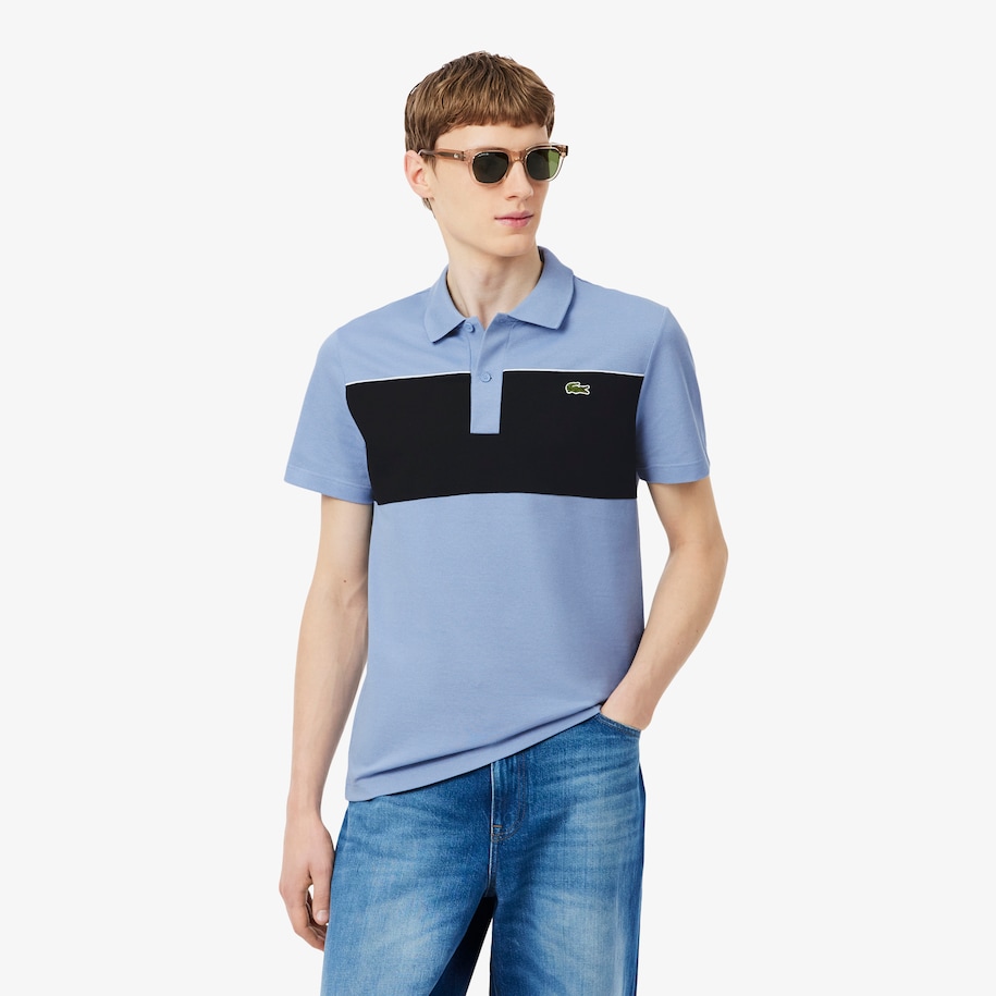 Regular Fit Colour-Block Piqu&eacute; Polo Shirt image number 0
