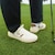 Men's T-Clip Golf Leather Golf Shoes image number 7