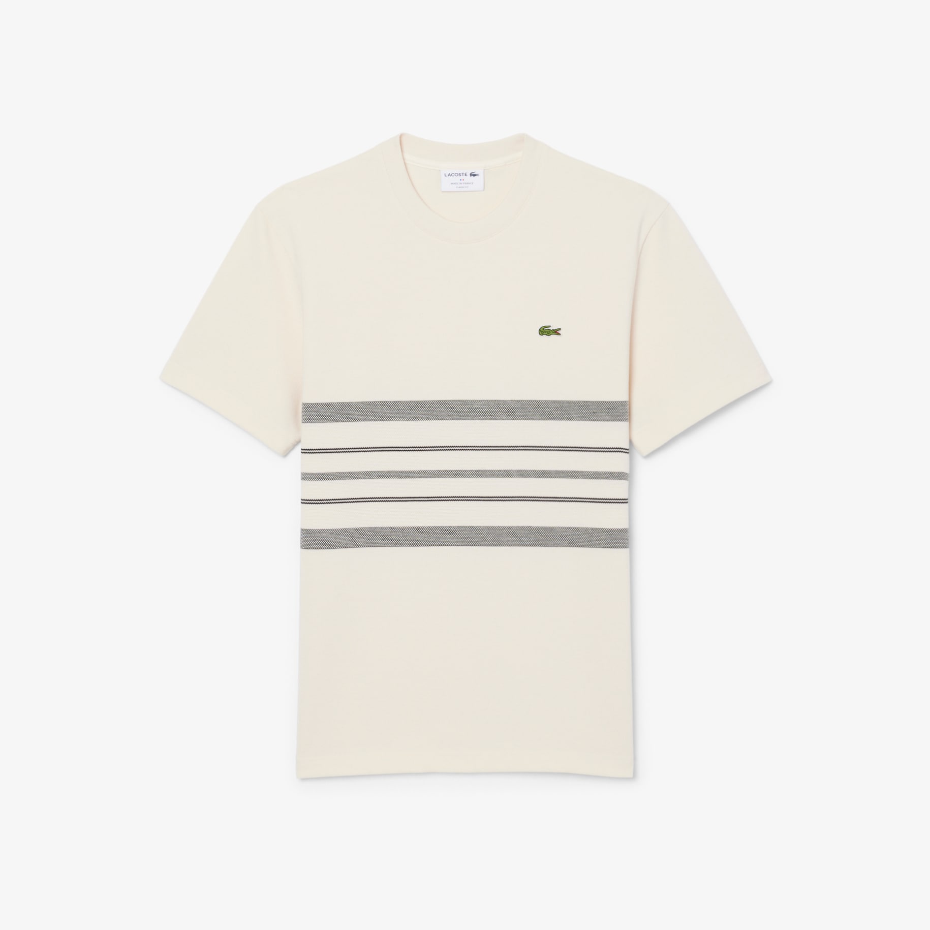 French Made Striped Piqu&eacute; T-shirt image number 3