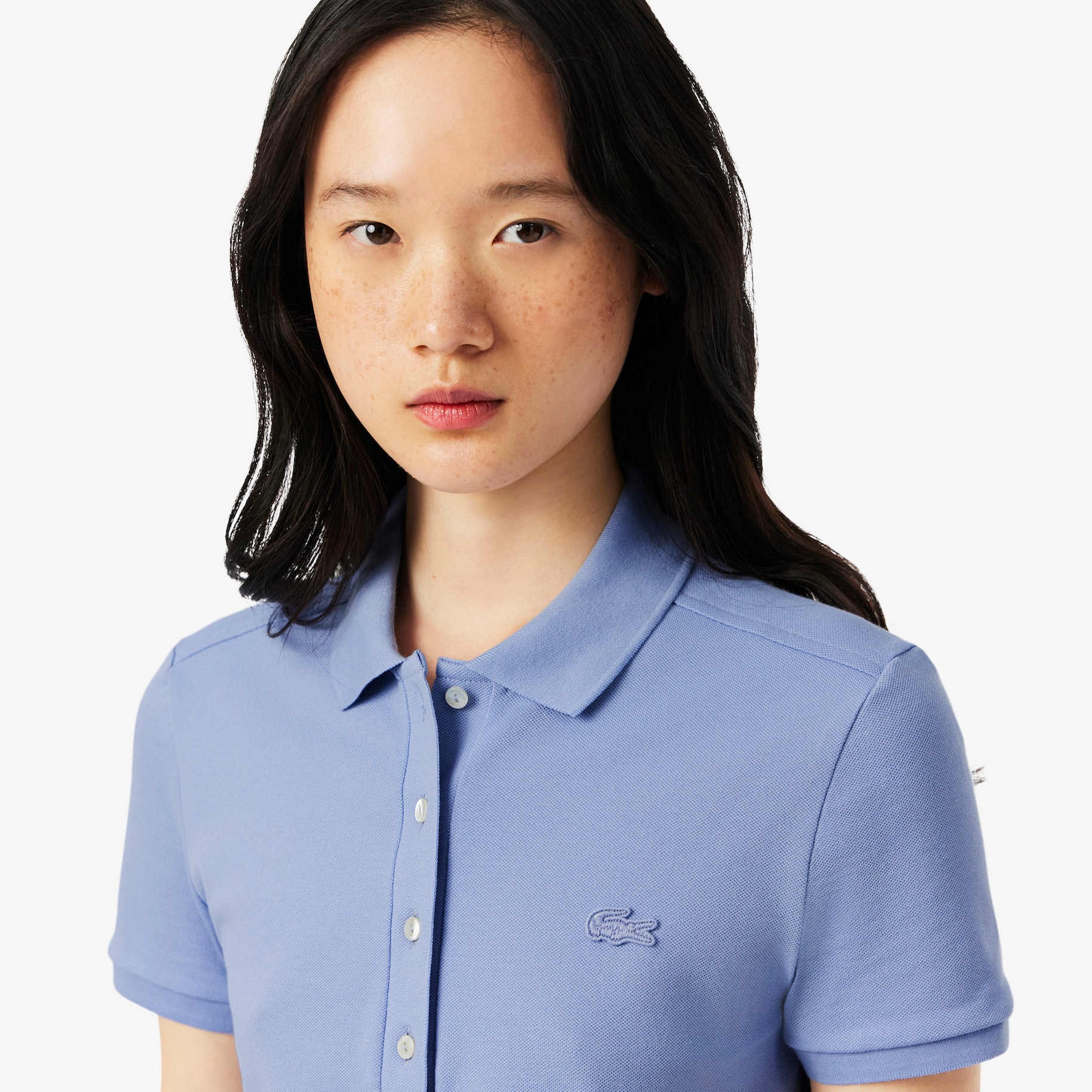 L.12.D Slim Fit Stretch Mini Piqué Polo Shirt image number 1