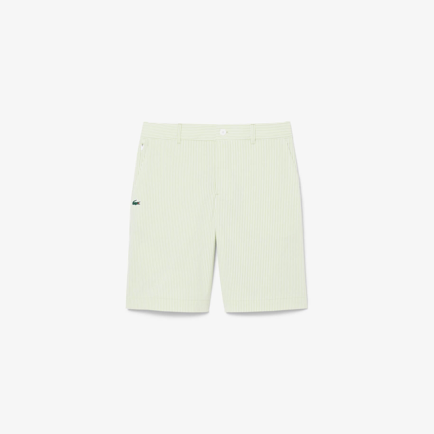 Relaxed Fit Ultra Dry Striped Bermuda Golf Shorts image number 3