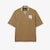 Runway Badge Accent Oversized Satin Polo Shirt image number 3