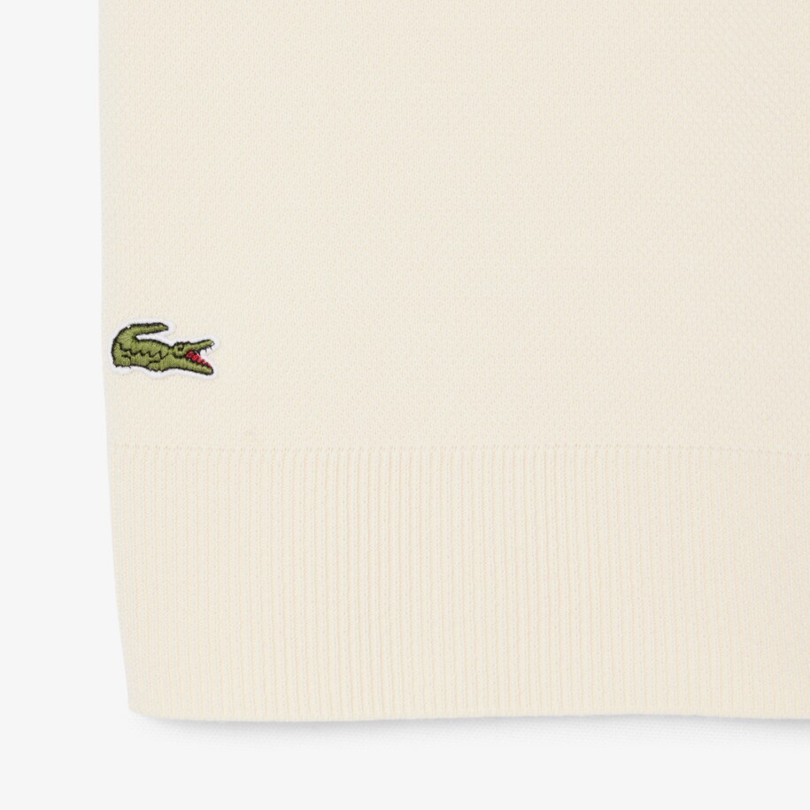 French Made Badge Accent Polo Collar Sweater image number 5