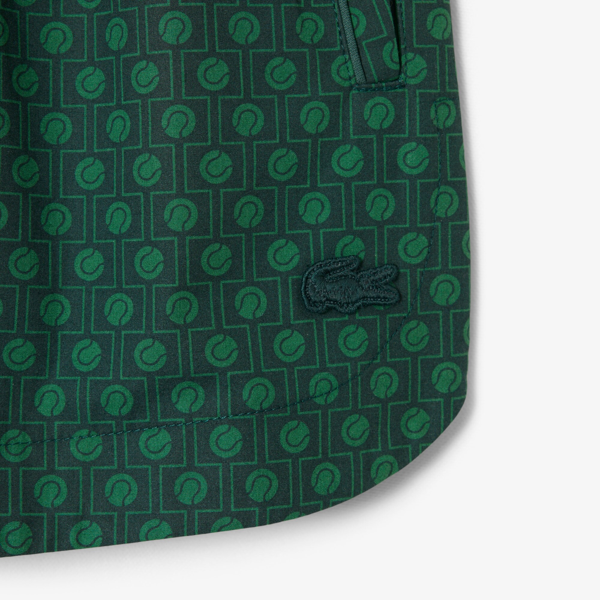 Runway Print Poplin Shorts image number 6