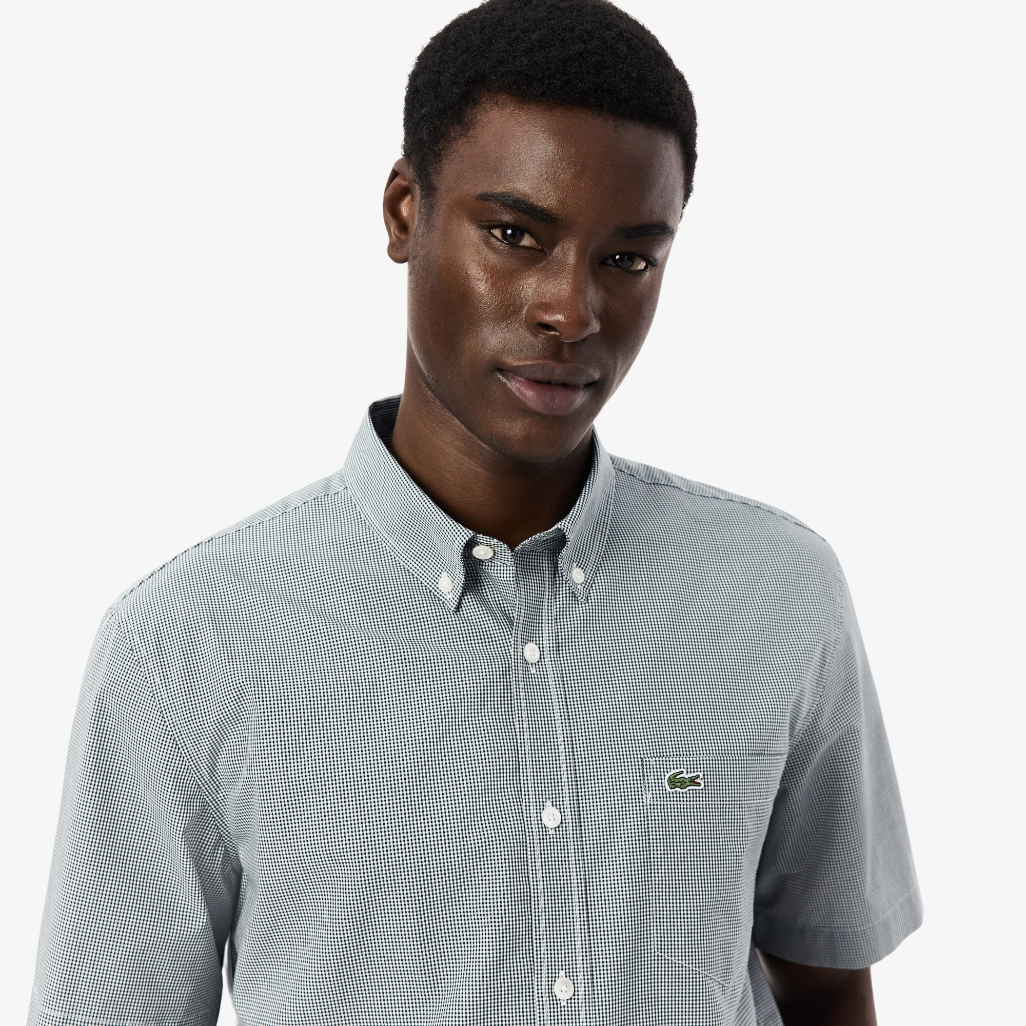 Regular Fit Short Sleeved Gingham Shirt image number 1
