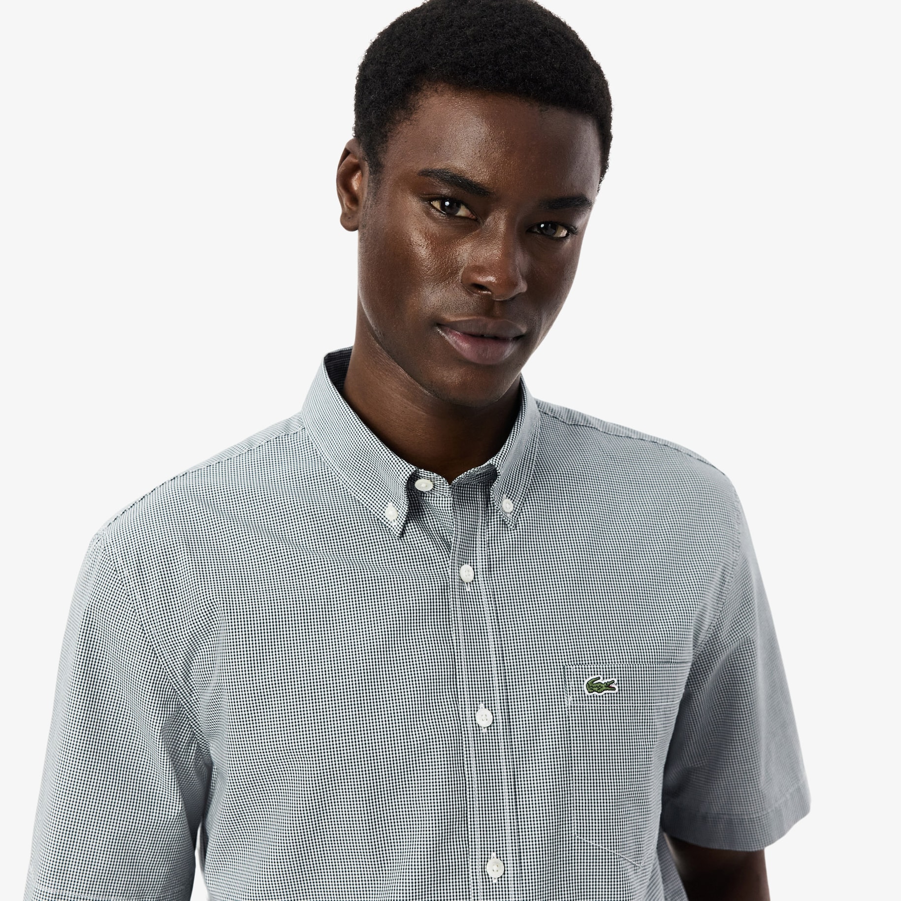 Regular Fit Short Sleeved Gingham Shirt image number 1