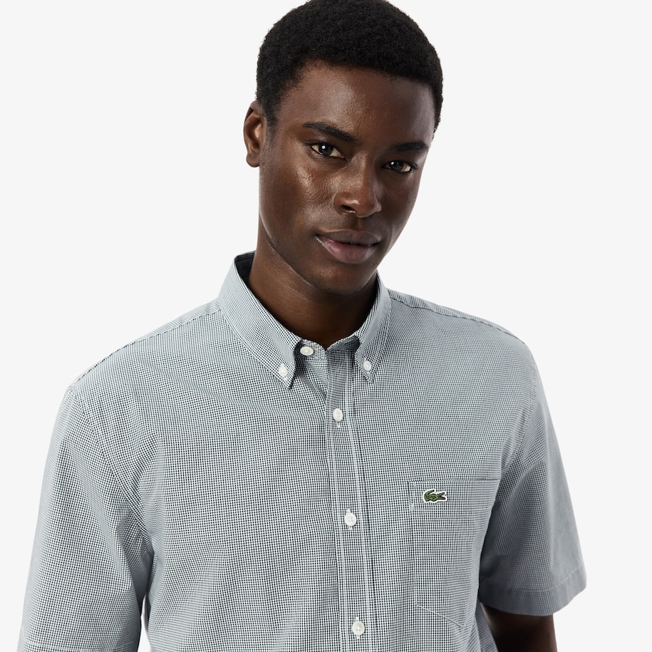 Regular Fit Short Sleeved Gingham Shirt image number 1