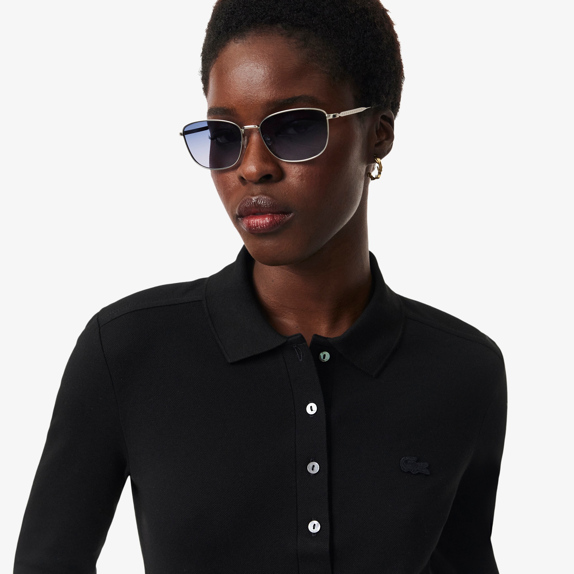 Women&rsquo;s Slim fit Stretch Piqu&eacute; Lacoste Polo Shirt image number 1
