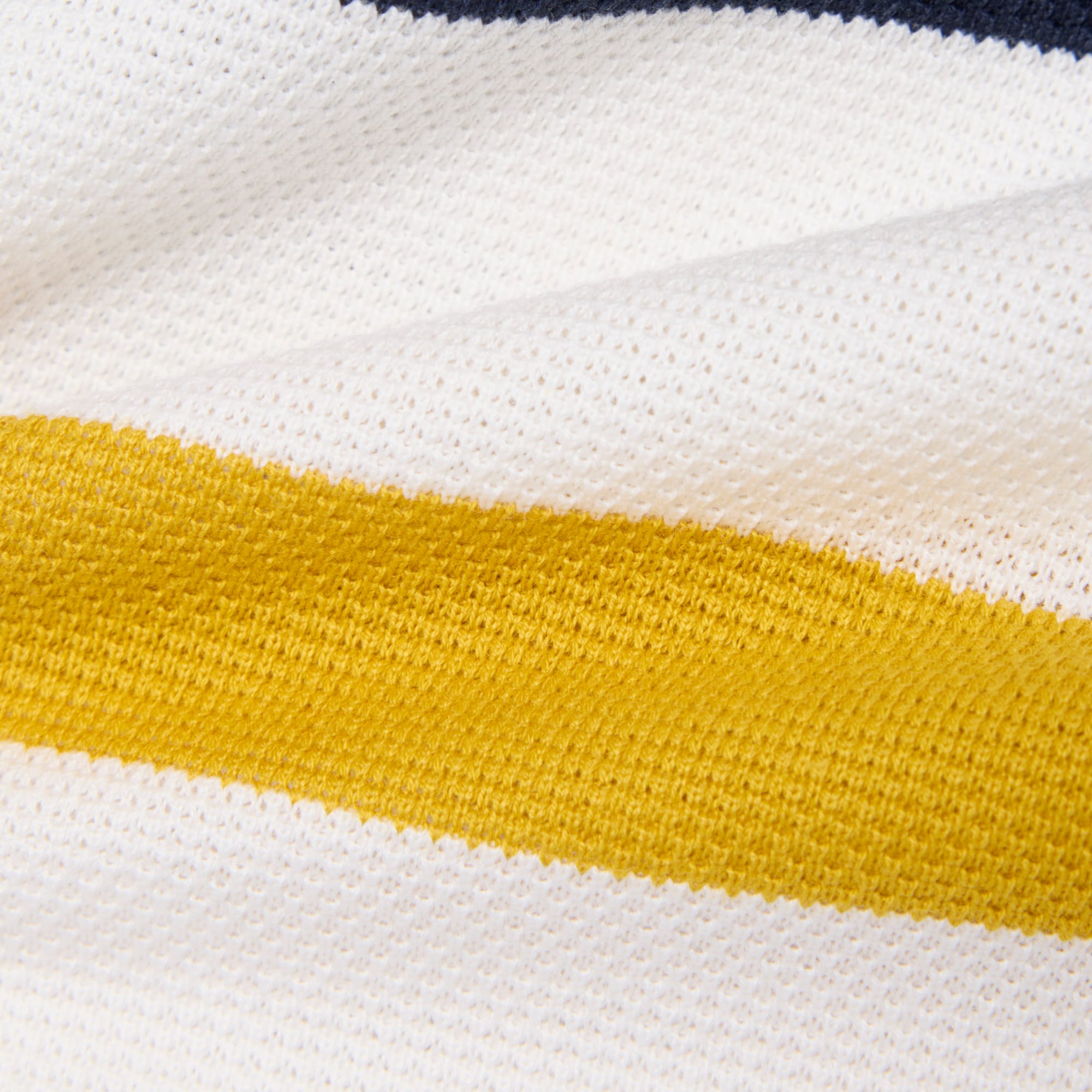 Relaxed Fit Striped Piqu&eacute; Rugby Polo Shirt image number 3