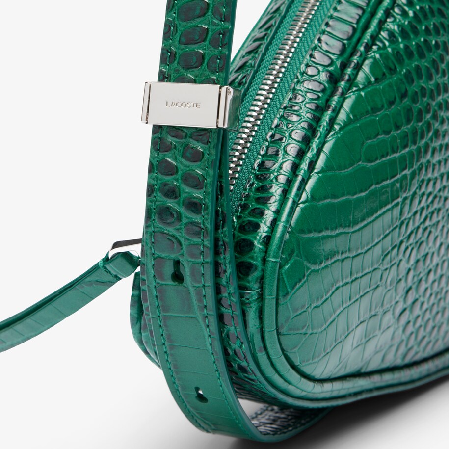 Runway Embossed Leather Hobo Racket Bag image number 5