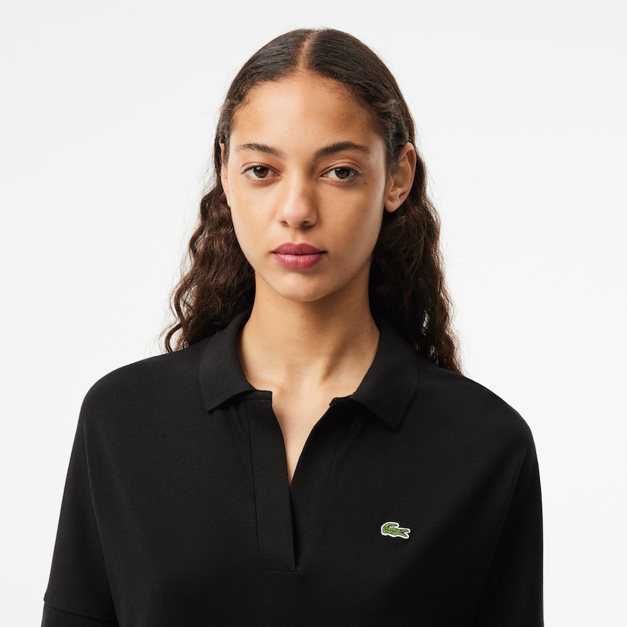 Women's Lacoste Flowy Piqu&eacute; Polo Shirt image number 1