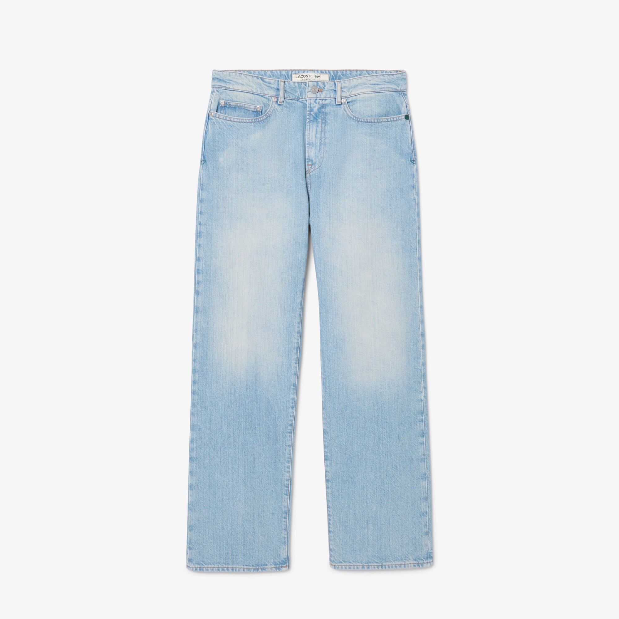 5 Pocket Straight Cut Indigo Jeans image number 3