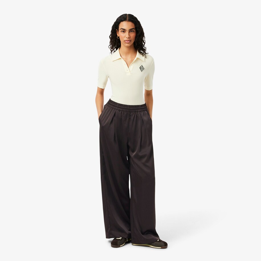 Oversized Elasticated Satin Pants image number 0