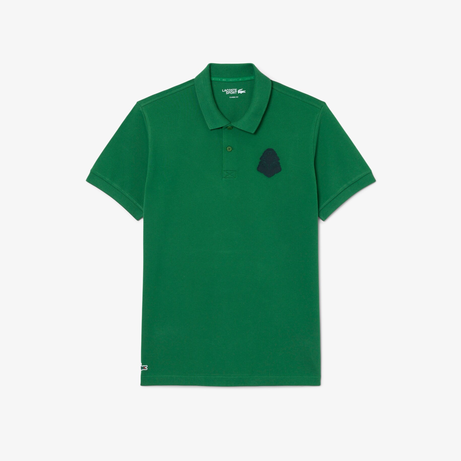 Mini Piqu&eacute; Badge Accent Stretch Golf Polo Shirt image number 0