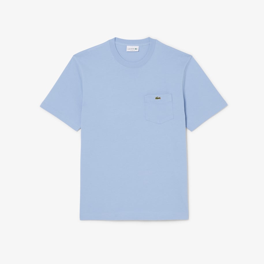 Cotton T-shirt with Breast Pocket image number 3