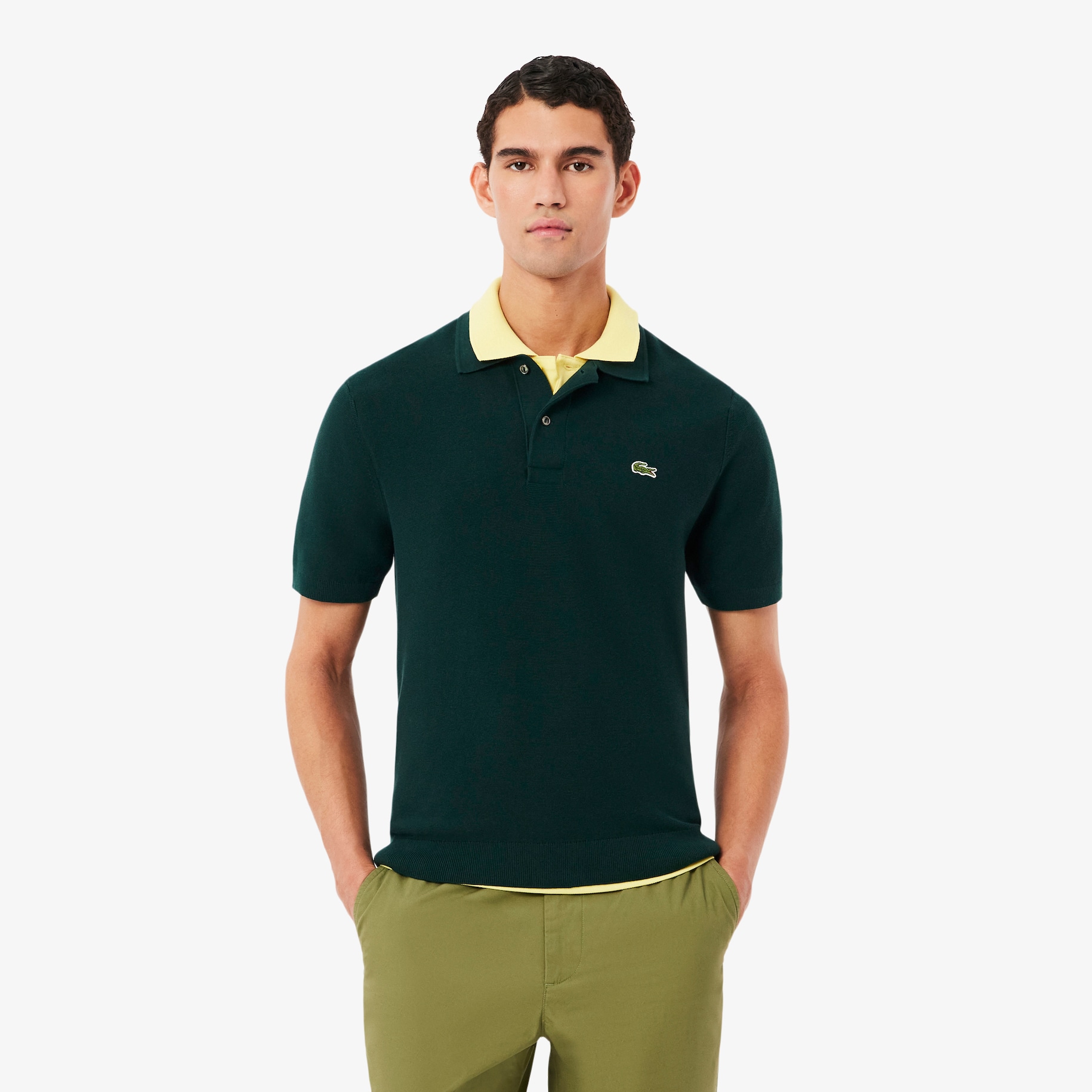 Classic Fit Knitted Polo Shirt image number 0