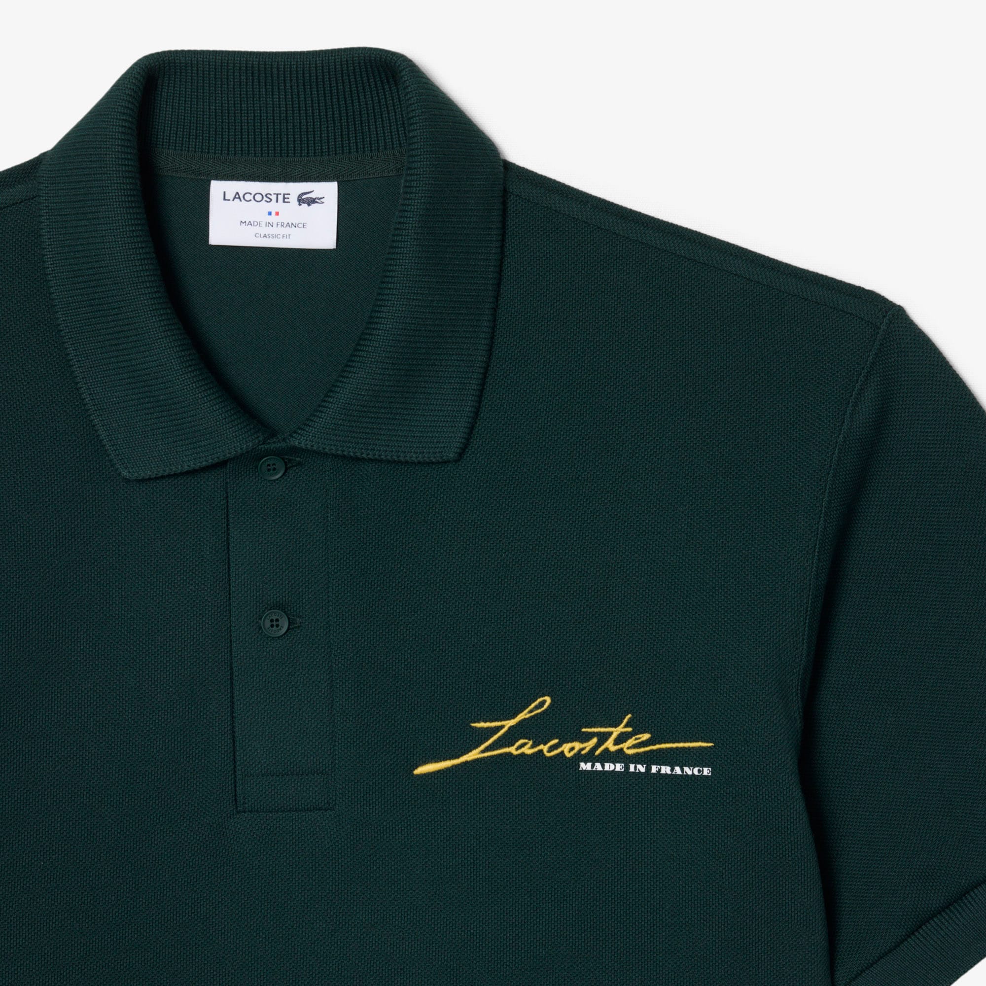 Classic Fit French Made Piqu&eacute; Polo Shirt image number 4
