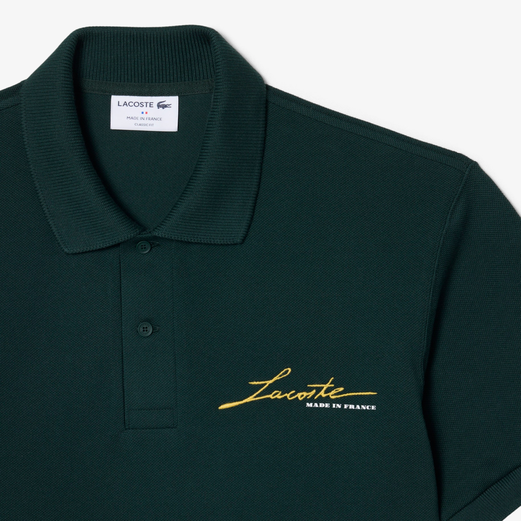 Classic Fit French Made Piqu&eacute; Polo Shirt image number 4