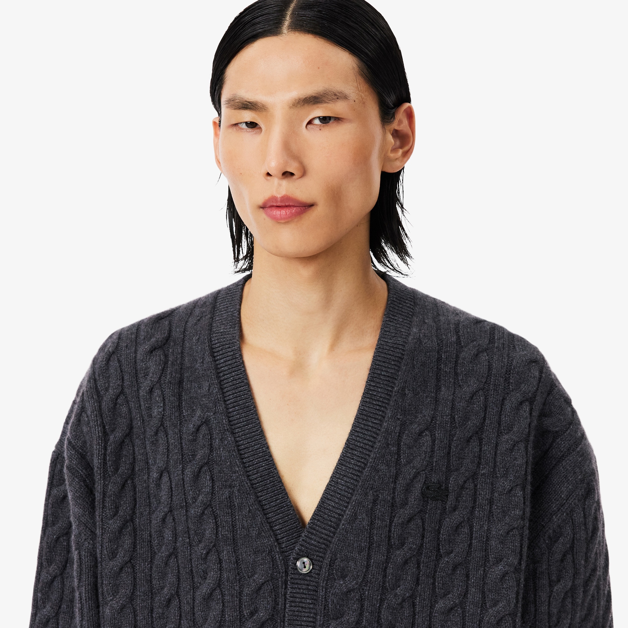 Runway Cashmere Cable Knit Cardigan image number 1