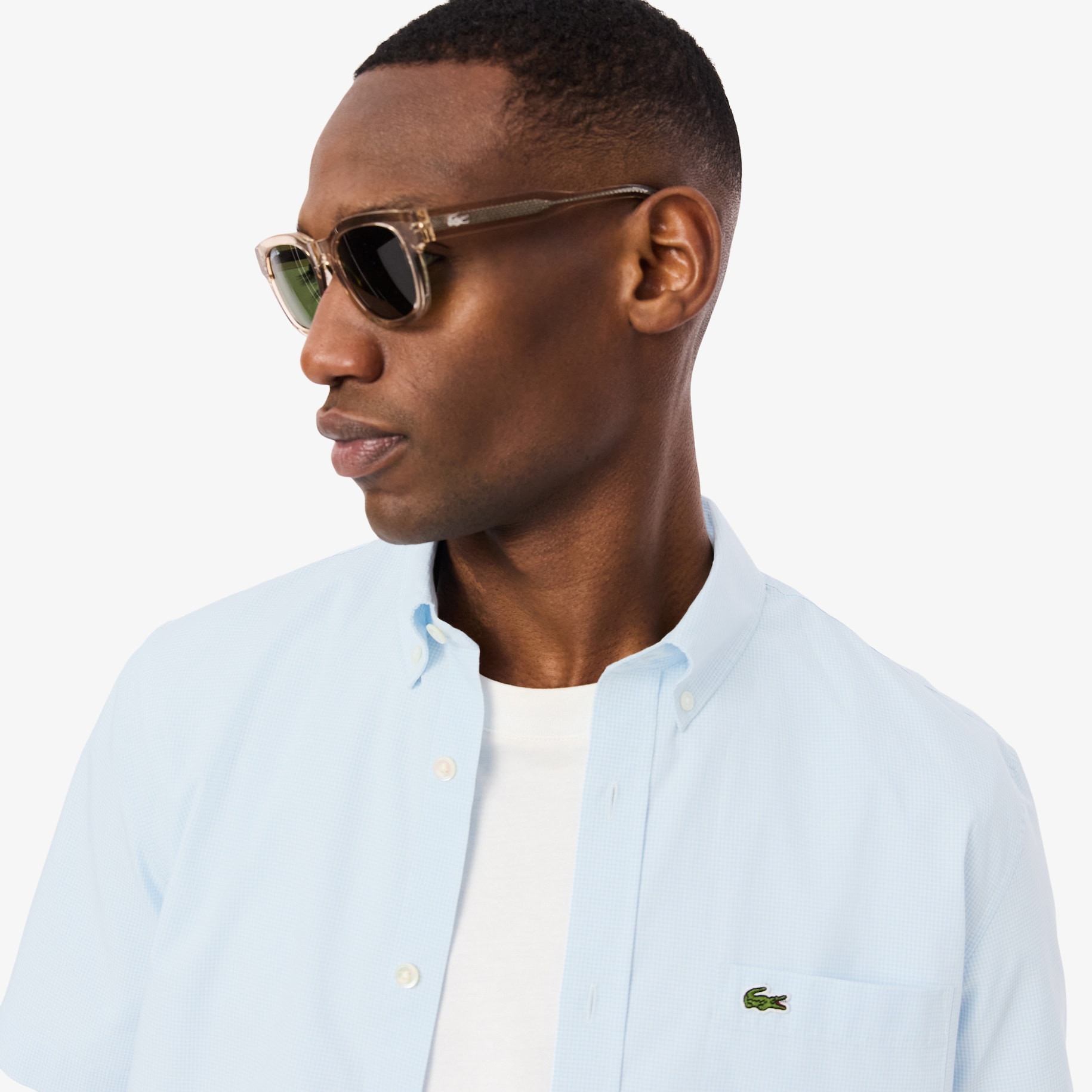 Regular Fit Short Sleeved Gingham Shirt image number 1